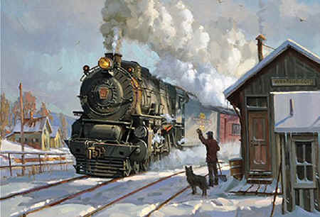 LIRR-Sunrise Special-Christmas Card_National-Railway-Museum-David Tutwiler.jpg (75069 bytes)
