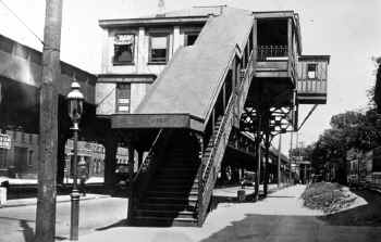 3.  Station-Nostrand Ave, Bklyn (View E) - c. 1920 (Keller).jpg (275307 bytes)