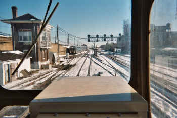 Dunton-viewEastfromCab-EMD MP15AC-Train163_03-2005BobAnderson.jpg (79609 bytes)