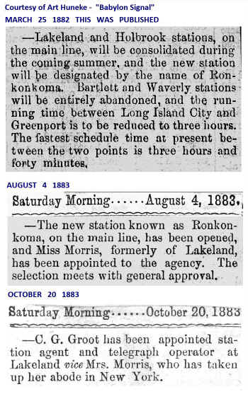 Abandonment-Bartlett-Waverly-Lakeland-Holbrook_Opening-Ronkonkoma_Babylon-Signal_3-25-1882_Huneke.jpg (251535 bytes)