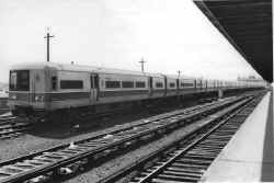 Ten-car M1 train laid up at Jamaica  4_13_69 First car is 9040_Votava-Boland.jpeg (92842 bytes)