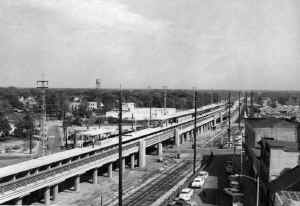 Station-Freeport-Grade Elimination-Temp Tracks at R-View NE-1961.jpg (126367 bytes)