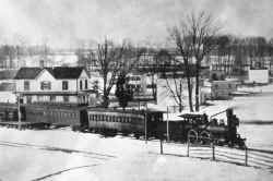 Flushing & North Side-Train-East at Sta-58th St & 38th Ave.-Woodside-c. 1872.jpg (120684 bytes)