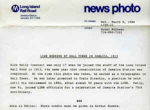 LIRR-staff-Kelly-at-HALL-Tower_Jamaica-1913_3-09-1988_Morrison.jpg (72051 bytes)