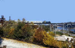 RS1-463_ two-Obsv. Cars-Inspection Train-Manhasset Viaduct - 10-73 (Huneke-Keller).jpg (100104 bytes)