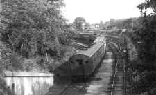 MU Train-Belmont Park-View S from Hempstead Tpke-1950 (Edwards-Keller).jpg (72766 bytes)
