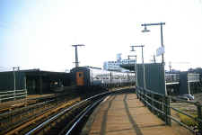 MU Train at Sta-Far Rockaway, Mott Ave-View W-1955 (Edwards-Keller).jpg (93724 bytes)