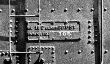 LIRR Tender Class 80.P.81 No. 107 Behind H10s No. 105-(Closeup of Tender Plate) - 09-06-37 (T. Sommer-Keller).jpg (98986 bytes)